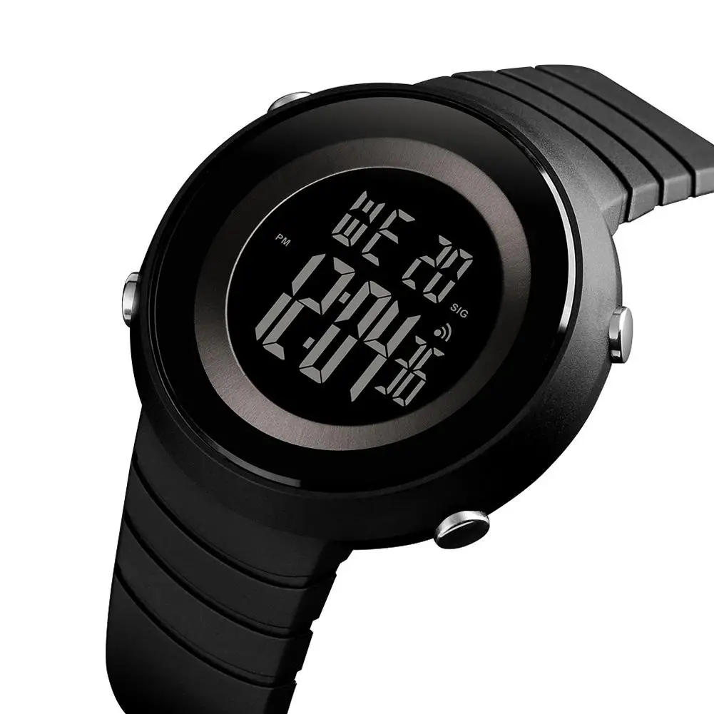 

Single Display Luminous Fashionable Sports Electronic Watch Multi-Function Silicone Belt Watch