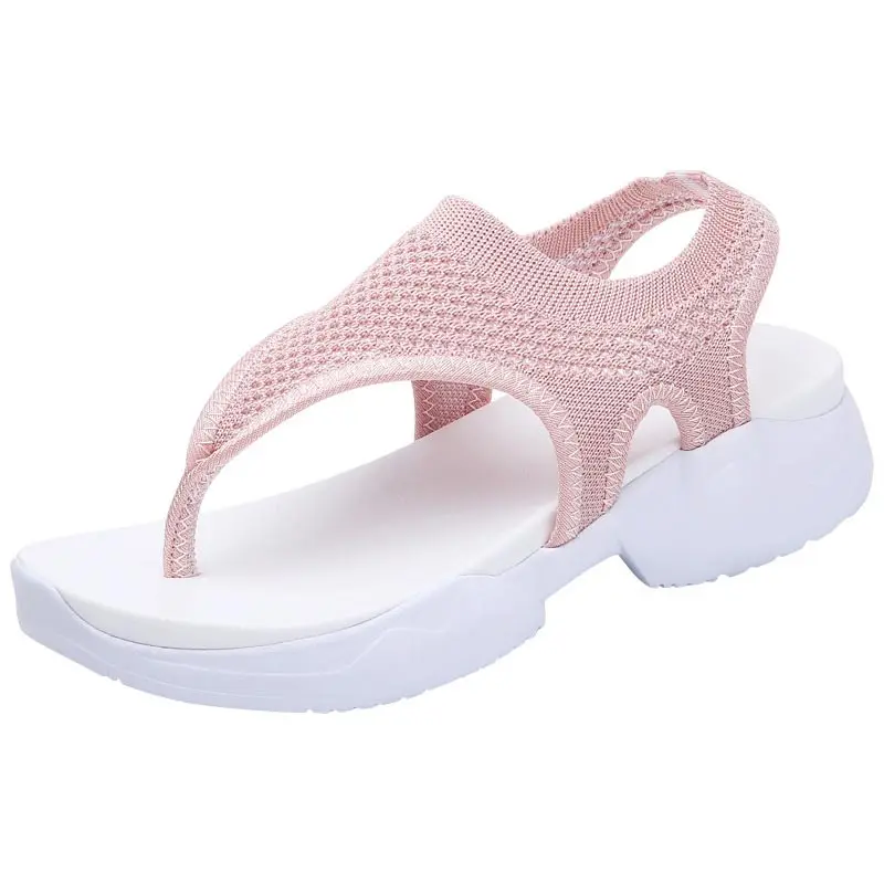 Женская обувь для бега; сандалии; женские кроссовки; Новинка года; обувь из дышащего сетчатого материала; женская модная повседневная обувь; кроссовки размера плюс - Цвет: Pink 7753