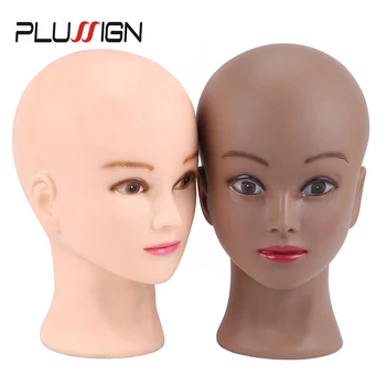 

20.5" Blad Wig Head Professional Plussign New Mannequin Head Hat Glasses Wig Display Makeup Training Head With Table Clamp