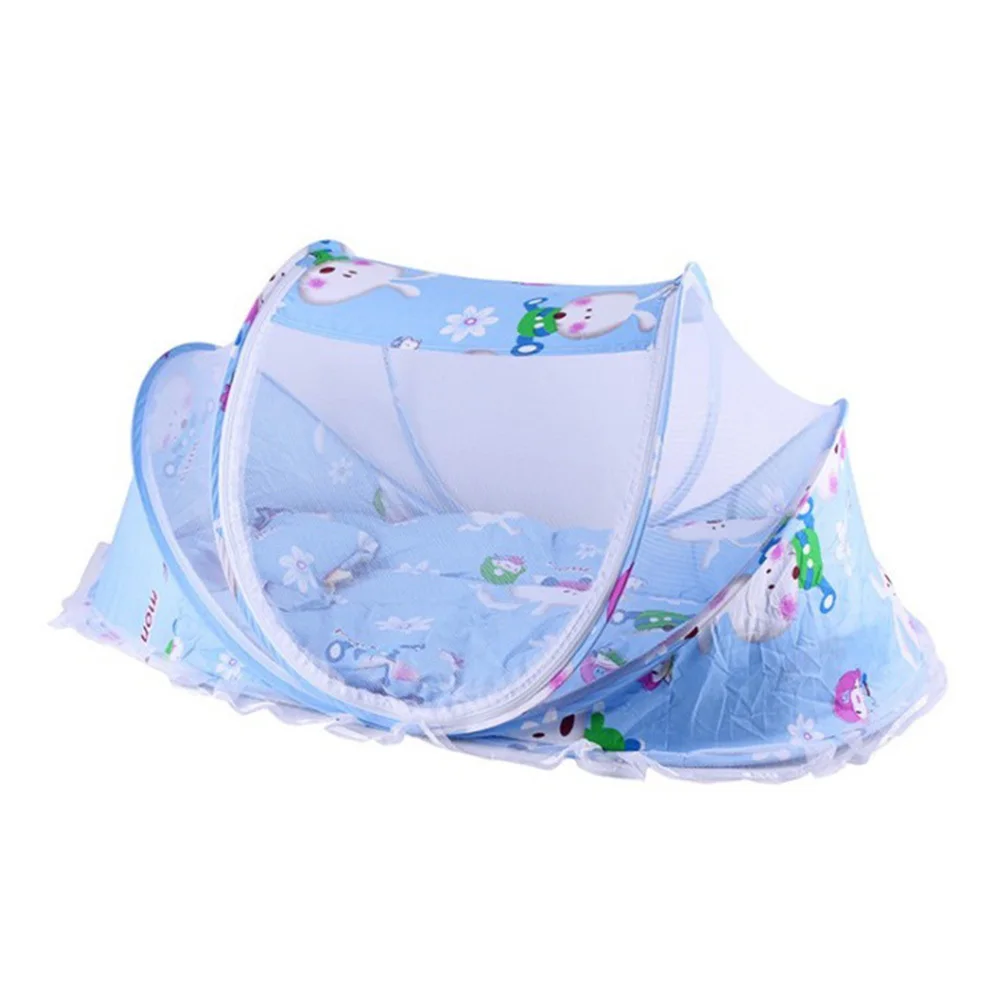 Newborn Bedding Crib Net Summer Protection Crib Pattern Mosquito Net Detachable Anti-Mosquito Cradle Infant Foldable Bedding Net - Цвет: WJ4014B1