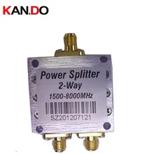 10 шт./лот 2 Way SMA Мощность Splitter 1500 мГц~ 8000 мГц, SMA 8 ГГц Мощность делитель, разветвитель сигнала для телекоммуникационных использования радио делитель частоты