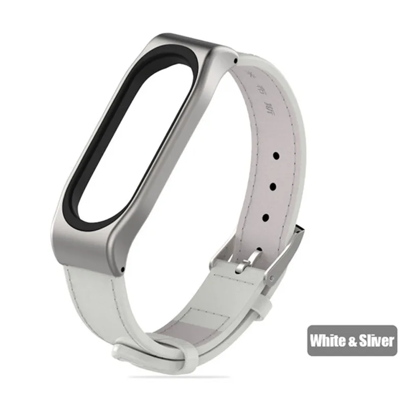 Ремешок из натуральной кожи для Xiaomi Mi band 3/4 без винтов|Смарт-аксессуары| |