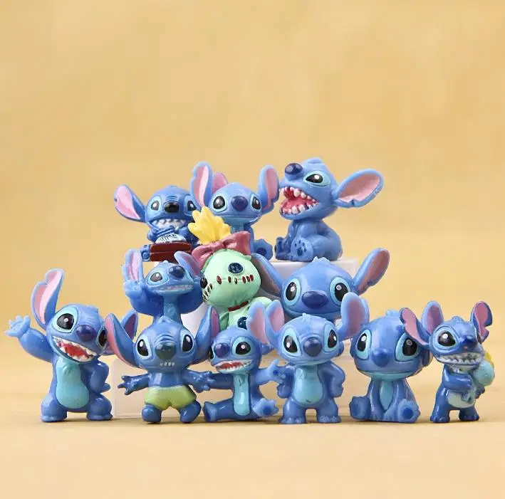 

12pcs/set BOHS Mini Anime Cartoon Lilo & Stitch PVC Action Figures Toys Dolls Child Toys Gifts
