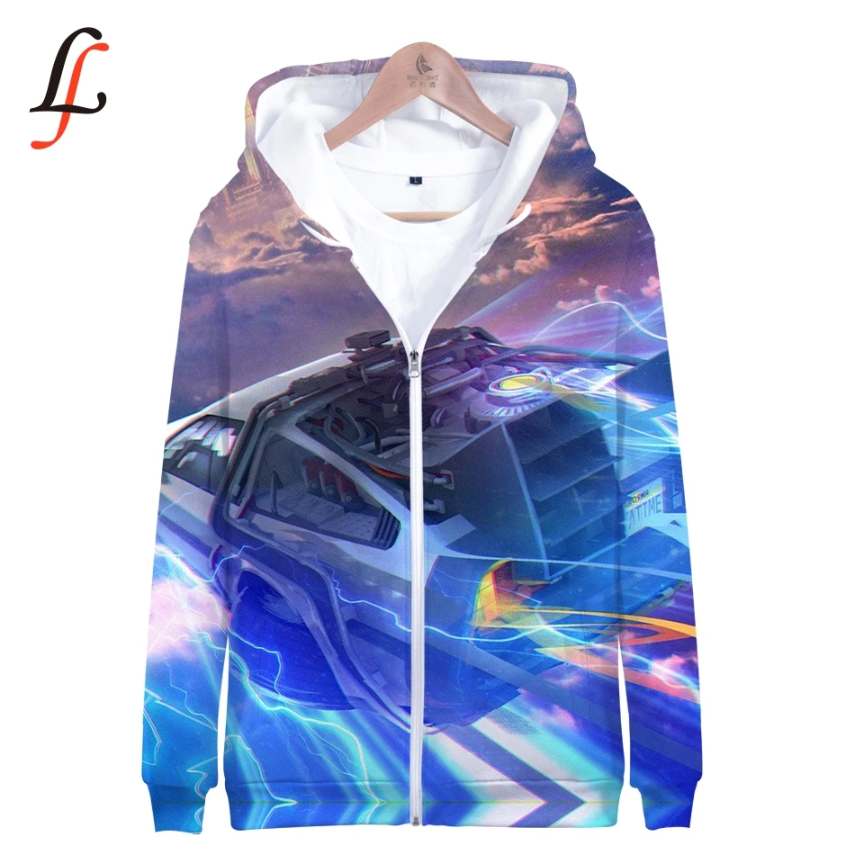 Back to Future harajuku 3D Zipper Hoodies Modis K pop Sweatshirt Bangtan Boys Female Fans Hoodies Women/men Zipper Casual Cloths