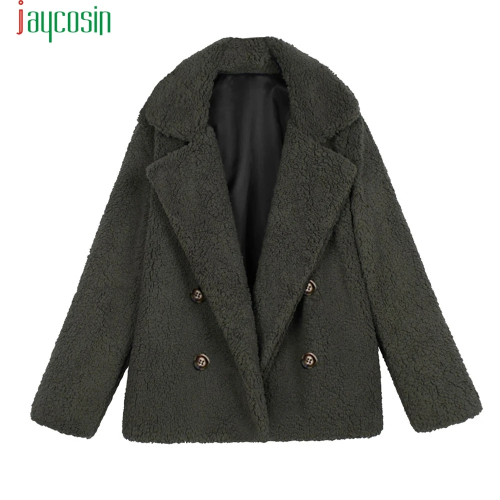 Buy Army Green NEW Womens Artificial Wool Warm Women's