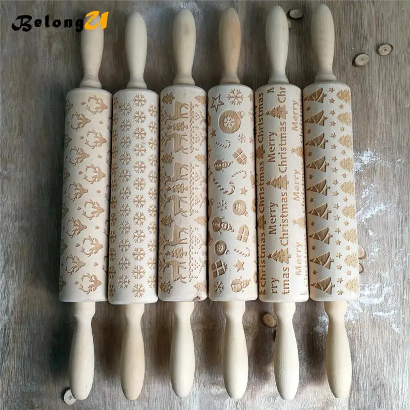 wood rolling pin MUW-246-04