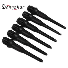 50 шт. черные мягкие наконечники для мягкого наконечника Дротика s электронная Дротика s с 2BA винтовой резьбой аксессуары для игры в дартс 17 мм