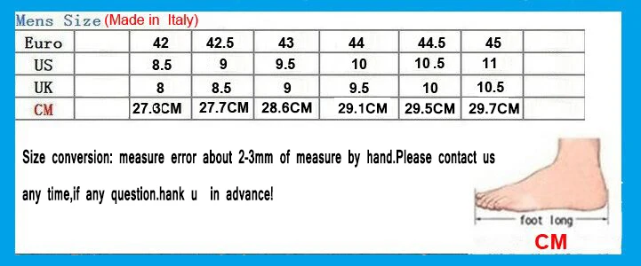 45 italian shoe size to uk