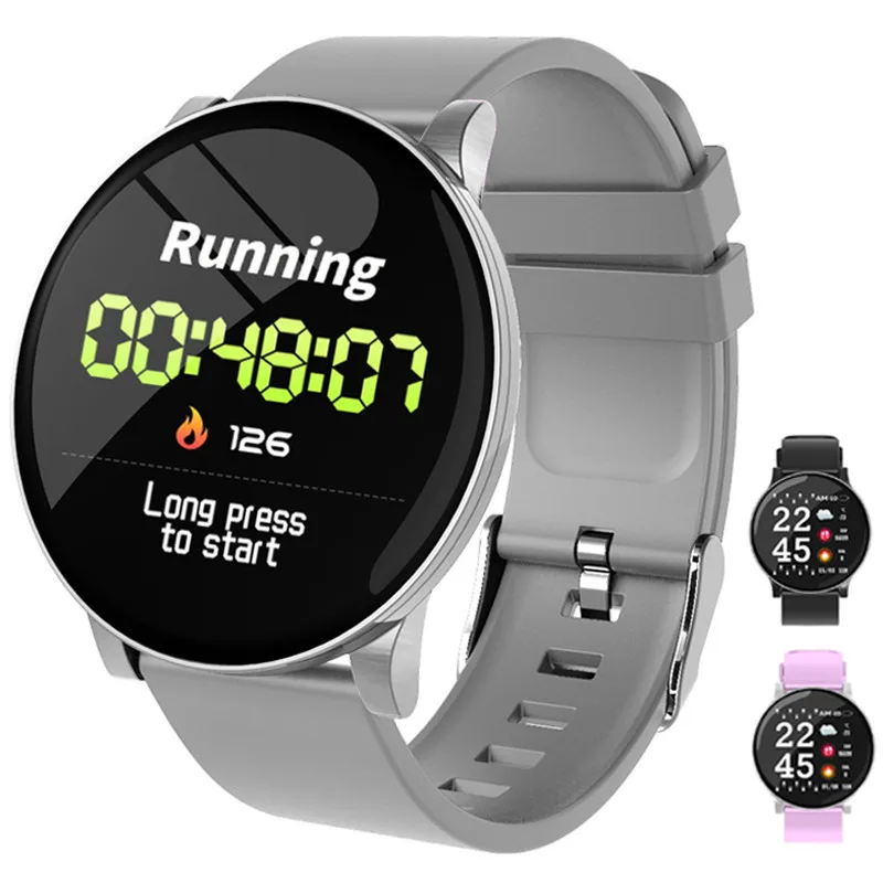 Slimy W8 Смарт-часы для мужчин и женщин с кислородом крови водонепроницаемый фитнес-трекер пульсометр умные часы для Android IOS