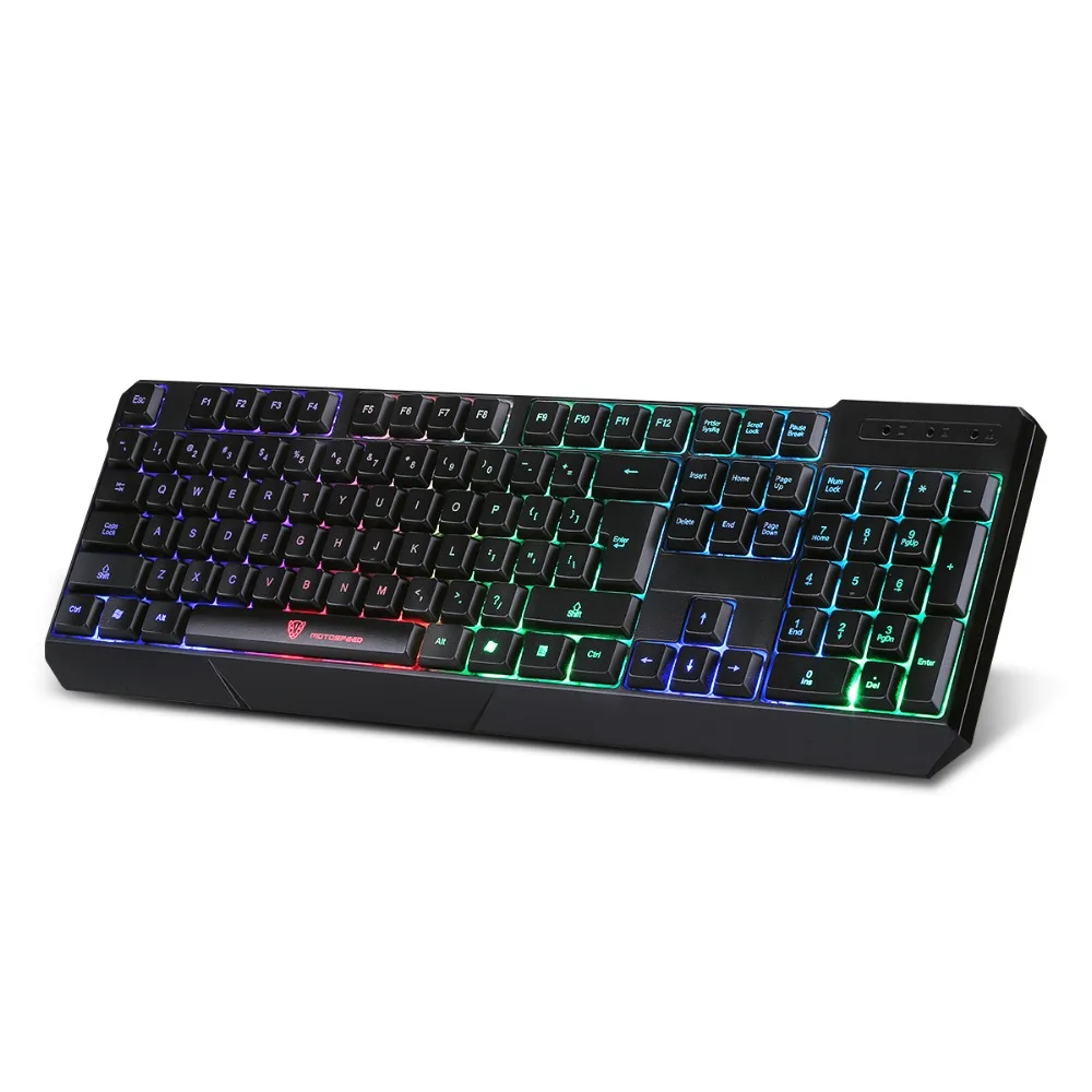 Goedkoop MotoSpeed K70L Gaming Toetsenbord USB Bedraad 7 Kleur Backlight Ergonomisch Ontwerp voor Pro Gamers Ondersteuning Windows XP 2000 Vista Mac