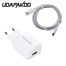 Хорошее зарядное устройство 2A EU Plug+ 1 м нейлоновый Micro USB кабель для samsung Galaxy S4 S3 j3 j5 j7 A3 для xiaomi redmi note 3 4 4a 4x