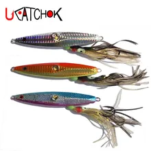 UCOK 130g Inchiku lead jigs rig fishlure bait with octopus assist hook boat slow casting sea butterfly jigging lure bait