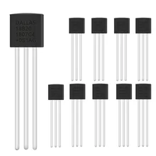 10 pièces 18B20 DS18B20 TO-92 3 broches fil thermomètre numérique température IC capteur 18b20 bricolage électronique(China)