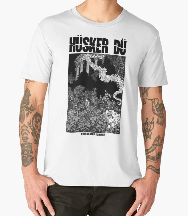 Printed Men T Shirt Husker Du Celebrated Summer Short