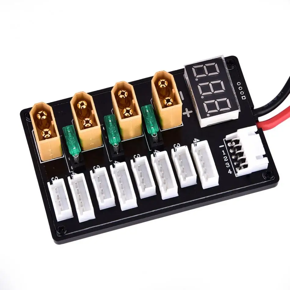 New 3S 4S LiPo Batteries Parallel Charging Board XT60 Banana Plug B6 Charger Remote Control Accessories Hot Sale RC Models Parts