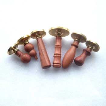 

Featured wooden handle wedding stamp wax seal custom design