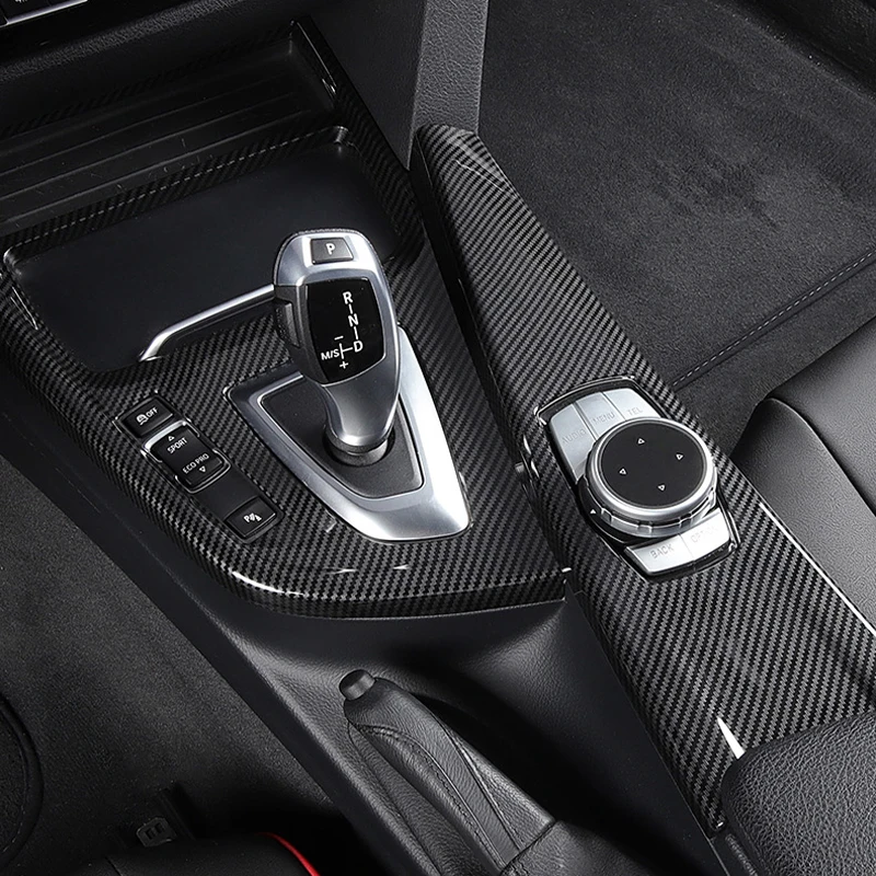 Carbon Fiber Console Center interior door handle decorative Trim