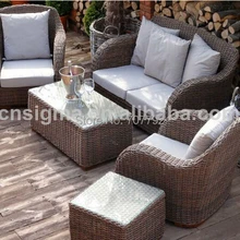 Горячая дизайн ротанга открытый 5 шт диван набор люкс