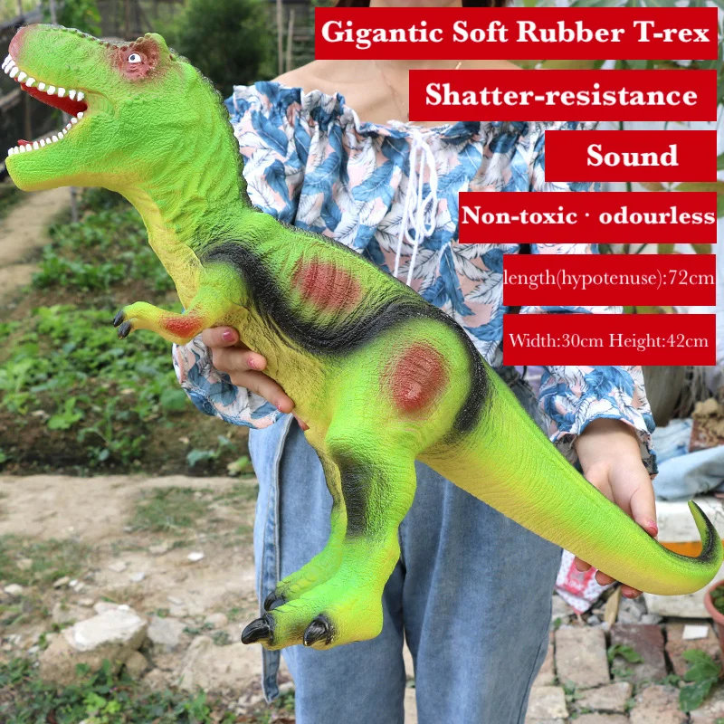 Парк Юрского периода, большие игрушечные модели динозавров для детей, звуковая игрушка Дракона Для Мальчиков, фигурка животного для игр, цельное украшение для дома