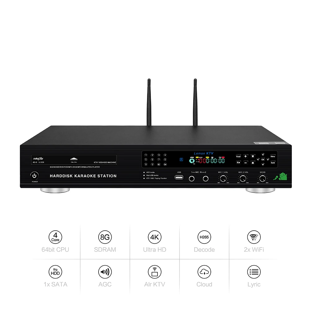 8832 (#2) Android DVD Home KTV караоке машина HD Jukebox английский вьетнамский песни облако