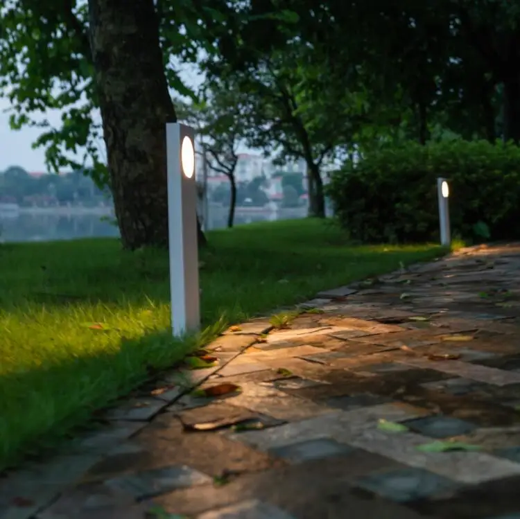 Обновленный стиль) наружные садовые фонари светодиодный уличный фонарь для дома водонепроницаемый простой общий сад вилла двор Открытый Газон лампа