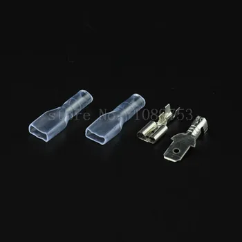 

20 pairs 6.3mm Crimp Terminal Female Spade Connector +Male Spade Connector +Case