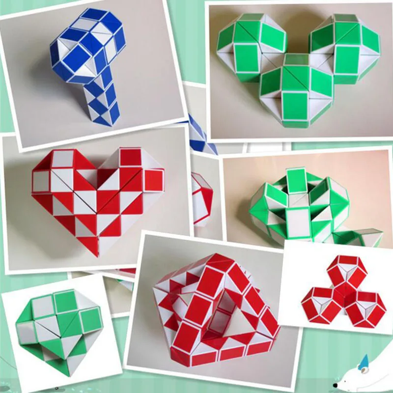 Красочные сменные Магия змея игрушка различные Форма трансформации Cube Игрушка Дети Educational игрушка в подарок для детей