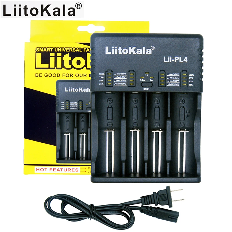 LiitoKala оригинальное зарядное устройство для 18650 26650 21700 18350 AA AAA 3,7 V/3,2 V/1,2 V/1,5 V/V литиевая NiMH батарея зарядное устройство Прямая поставка