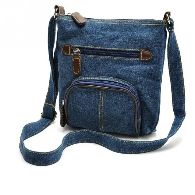 Denim shoulder bag satchel bag cross body bag women fashion purse bag