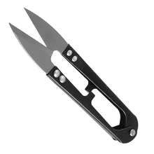 Недорогие ножницы для вышивки крестом, нож для шитья из черной нержавеющей стали-3 небольших предмета