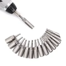 Шестигранный адаптер 5,5-19 мм хром-ванадиевая сталь торцевой гаечный ключ втулка для ремонта авто наборы инструментов электрическая дрель Doppenset