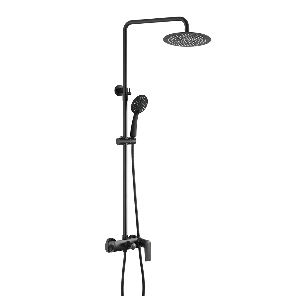 Beste HIEDDP Bad Douche Kraan Muur Bad Douche Regendouche Set Waterval Badkamer Douche Mengkraan