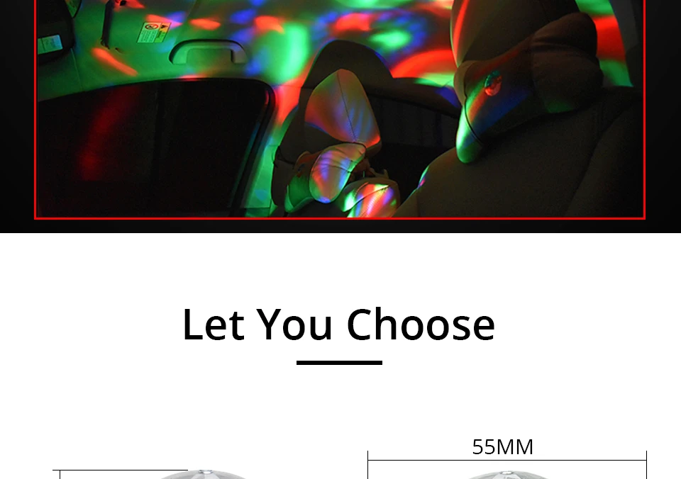 Mini USB led Party Lights Portable Crystal Magic Ball (19)