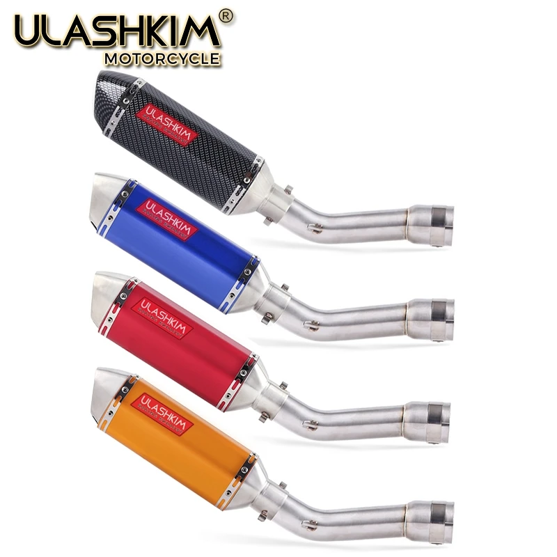 

Motorcycle Full System Exhaust Escape Muffler Middle Connect Link Pipe Slip On For YAMAHA FZ1 FZ1N FZ1000 2005 to 2016 DB-KILLER