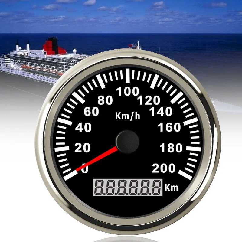 

Motorcycle GPS Speedometer 85mm 200km/h Digital GPS Gauge Meter waterproof Speed Gauges for Auto Boat Car Truck with Backlight