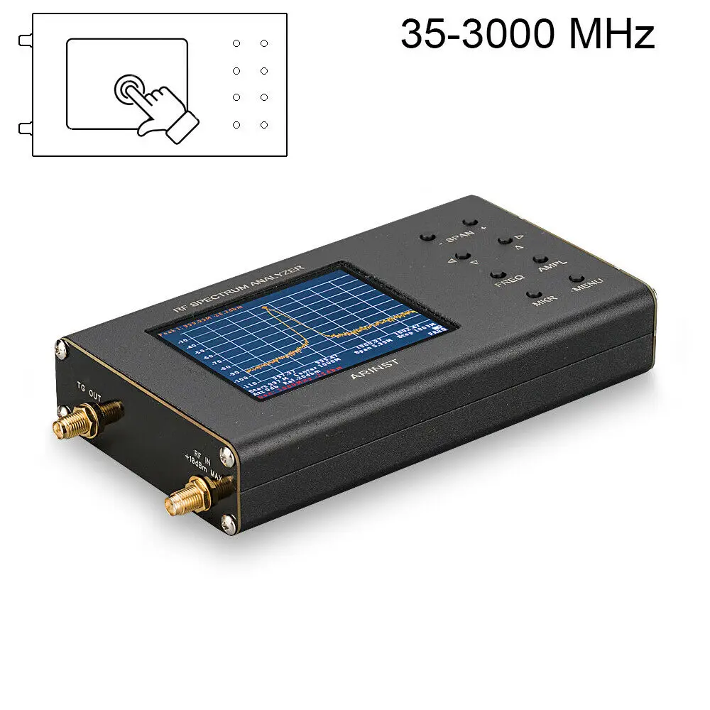 

Portable RF Spectrum Analyzer Arinst Spectrum Explorer SSA-TG R2 with tracking generator 3 GHz