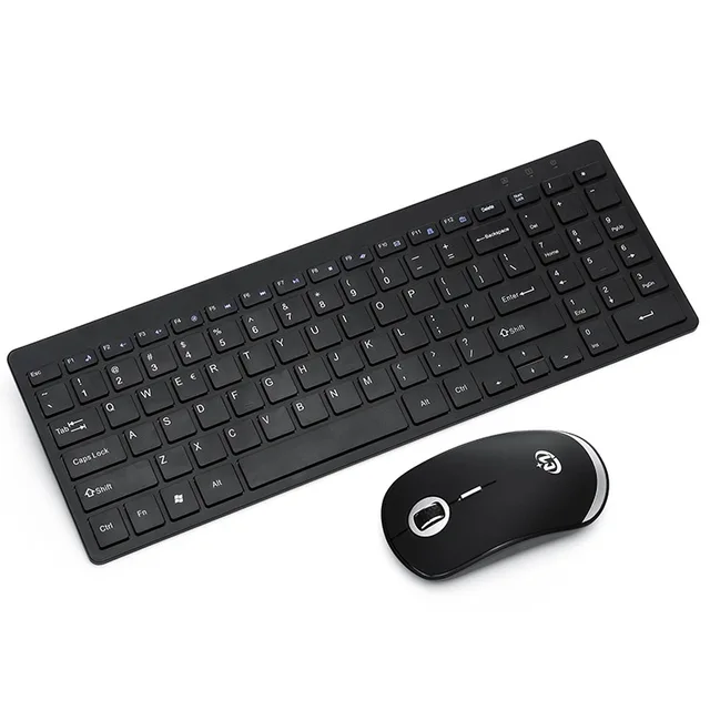 Aliexpress Buy Zienstar Ultra Slim 2 4G Wireless Keyboard Mouse 