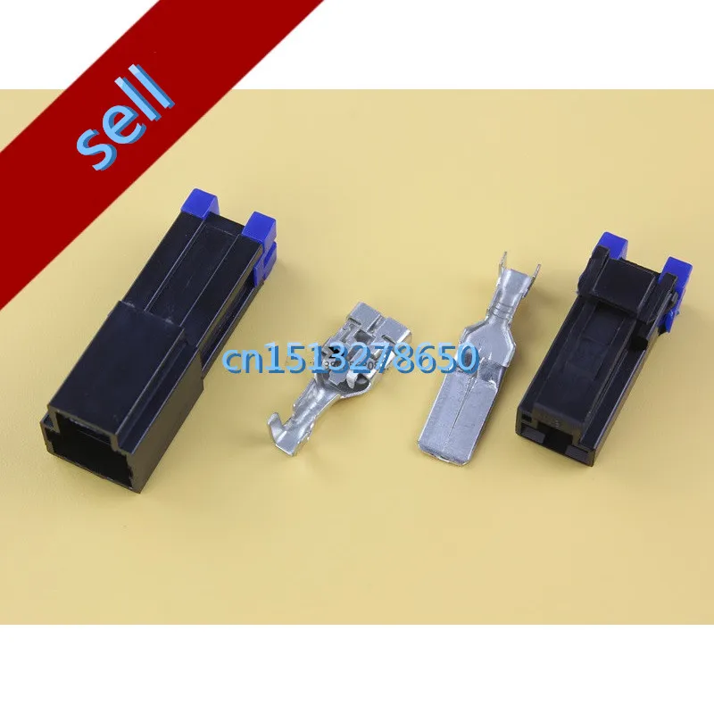 

Free shipping 10 set 9.6mm 1P 1 Way/pin Electrical Connector Kits Male Female socket plug for Motorcycle
