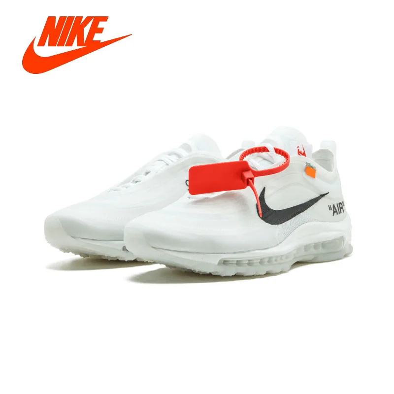

Original NIKE Air Max 97 OG Off White Men's Running Shoes Authentic Nike Sneakers Sport Outdoor Jogging Breathable Designer