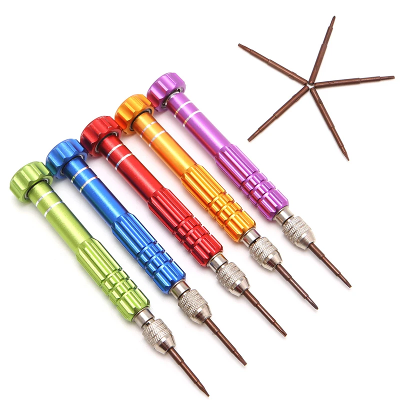 

Free delivery 5 in 1 Precision Repair Screwdriver Set Watch Opening Tools For iPhone Samsung