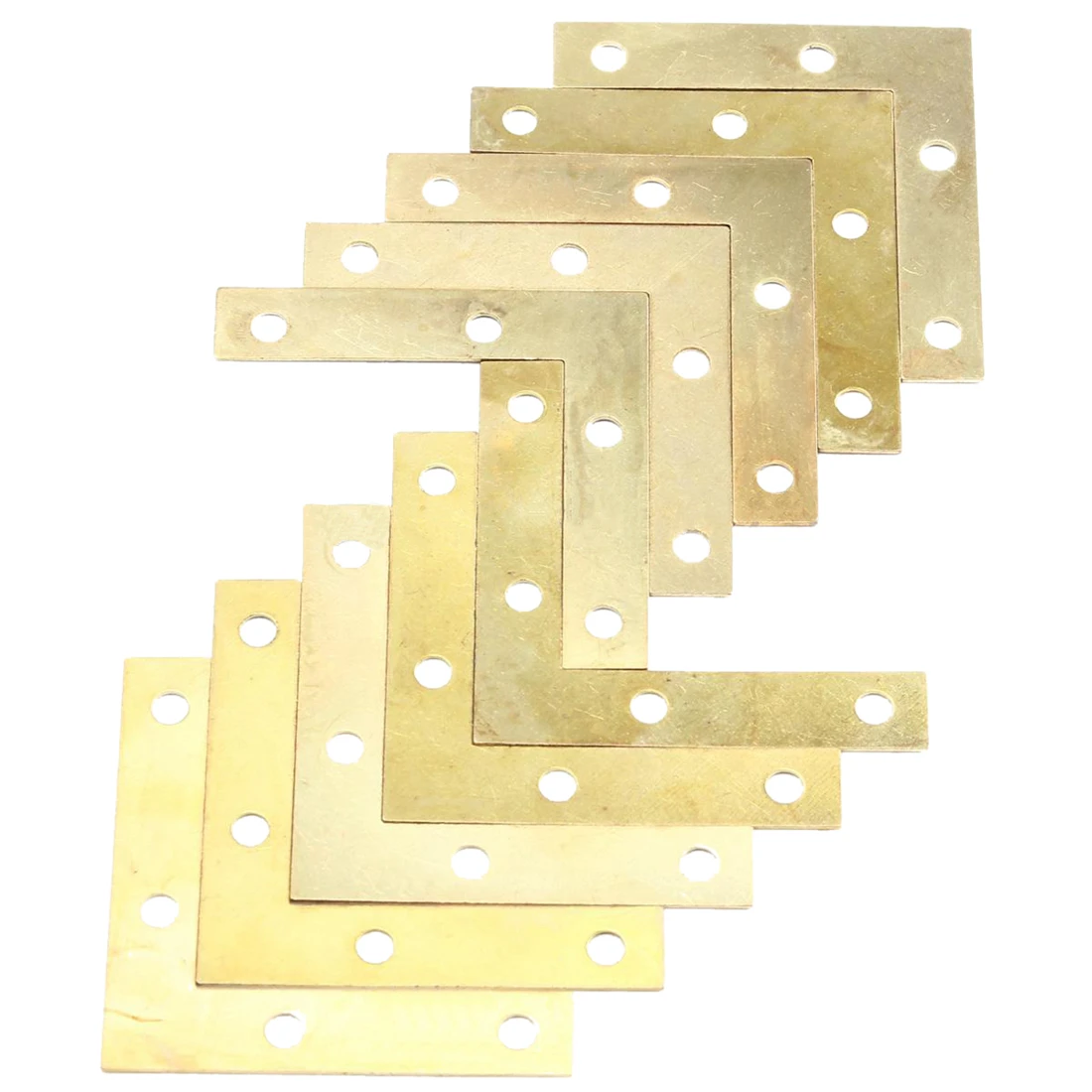 

20 pcs 51mm Flat Corner Right 90 Degree Angle Bracket Repair Plate Fixing Brace