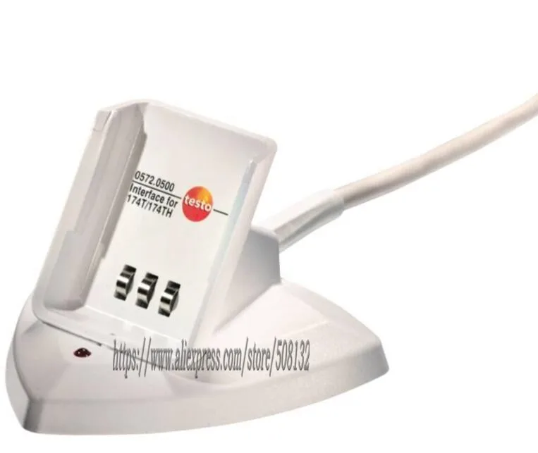

Testo 0572 0500 Desktop Cradle with USB Cable for 174T and 174H Mini humidity/temperature Data logger