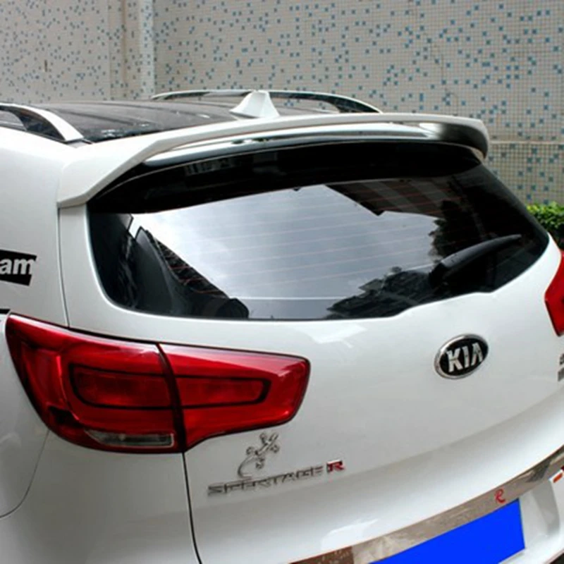 Shchcg для Kia Sportage R 2011 2012 2013 АБС пластырь Неокрашенный хвост крыло сзади загрузки губ багажника задний спойлер на крыше