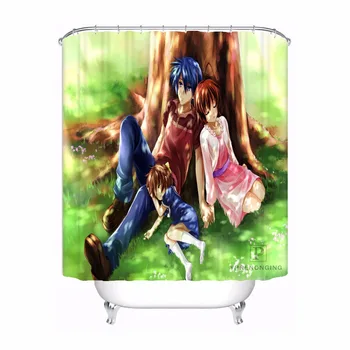 

Custom Clannad Anime Girls Boy Furukawa Bath Curtain Bathroom Mildewproof Waterproof Polyester Shower Curtain#180417-04-24