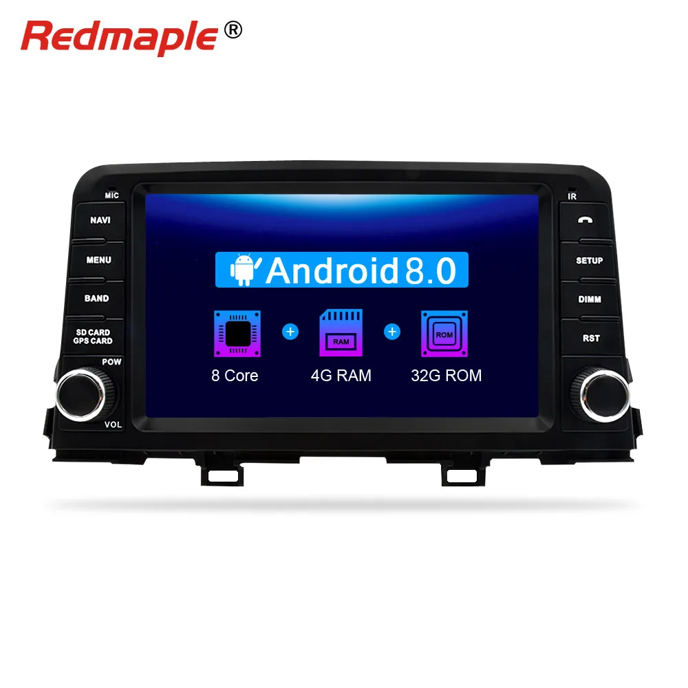 

8" Octa Core 4G RAM Android 8.0 Car Radio DVD GPS Navigation Multimedia Player for KIA Picanto Morning Auto Audio Headunit