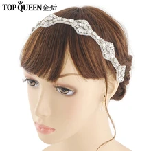TOPQUEEN H290 Модный свадебный ободок для невесты со стразами и жемчугом бисером лента для волос невесты высокое качество женские аксессуары для волос Горячая Распродажа