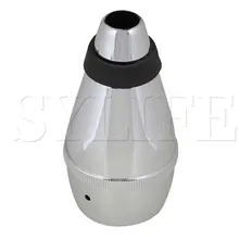 Легкий серебристый Пластик практика труба Mute глушитель музыкальные аксессуары