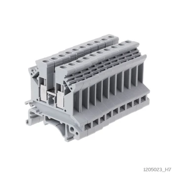 

10pcs/set UK-2.5B Terminal Block Screw General Application PCB Din Rail Wiring Termianl Connector