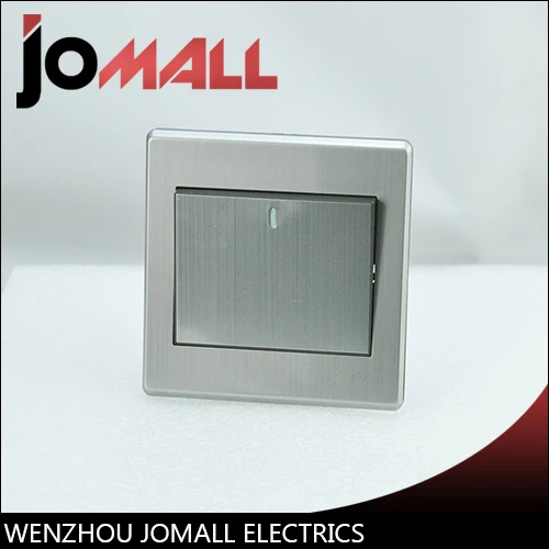 

Luxury Wall Switch Panel, Light Switch,1 Gang 1 Way Push Button LED Indicator 16A,110~250V, 220V