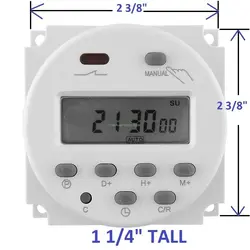 OKtimer CN101A AC110V цифровой ЖК-дисплей Мощность программируемый таймер реле времени 16A таймеры CN101 таймер 1 шт